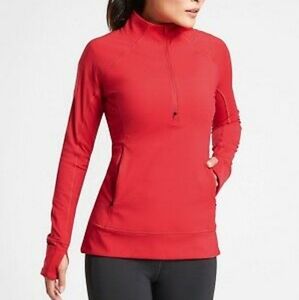 Athleta NWT Whittier Peak Half- Zip, XXS Red